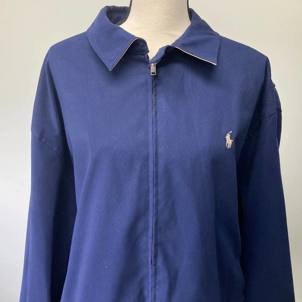Polo Ralph Lauren zip bomber jacket blue